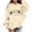 Beige, variant on Girls Hoodie Tween Girls Trendy Clothes Girls Hoodies and Sweatshirts for Girls Cute Long Sleeve Pullover Sweatshirt for Kids Casual Comfortable Wear for Daily Activities
