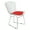 Red, variant on Chrome Wire Chair