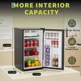 thumbnail image 6 of QinaQin Energy-Efficient Mini Fridge with Freezer – 4.5 Cu.Ft Compact Refrigerator, Dual Zone Temperature Control, Adjustable Thermostat, Removable Shelves, Perfect for Bedroom, Office, Dorm, 6 of 7