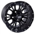 thumbnail image 2 of GTW Diesel 14" Golf Cart Wheels Black 205x30 Fusion ST Tires Yamaha, 2 of 4