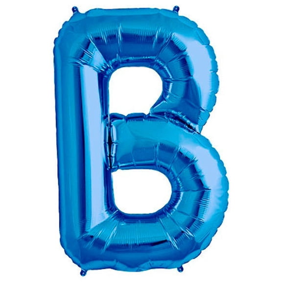 34 inch Letter B - Northstar - Blue Foil Mylar Balloon - Party Supplies Decorations