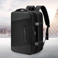 thumbnail image 4 of Mochila de mano unisex Bolsa para portátil de gran capacidad con puerto USB para hombres y mujeres, 4 of 6