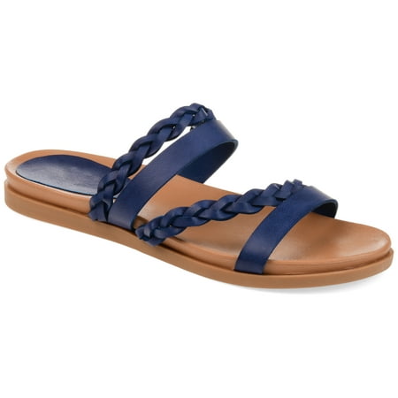 

Journee Collection Womens Colette Wide Width Slide Flat Sandals