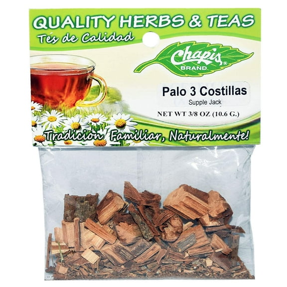 Chapis Tea/Hierba Palo de 3 Costillas-Dried Natural Herbs Net Wt. 3/8 oz. (10.6 g) (3 Pack)