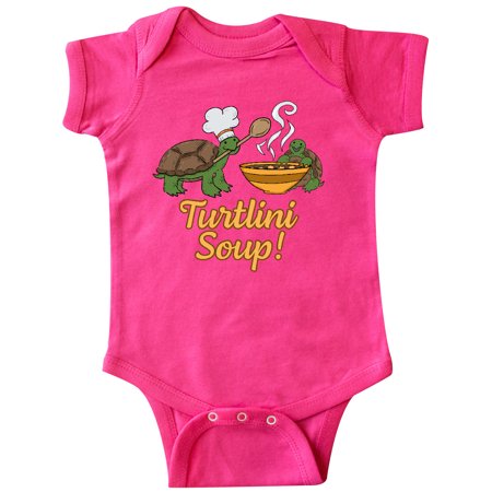 

Inktastic Turtlini Soup with Cute Turtle Chefs Gift Baby Boy or Baby Girl Bodysuit