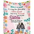 thumbnail image 1 of LHSHID Personalized Blanket Thank for being My Unbiological Sister Hug Blanket Bed Throws, 1 of 4
