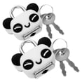 thumbnail image 5 of 2 Pack Small Padlocks with Keys for Luggage, Backpack, Gym Locker, Suitcase, Classroom, Travel, School and Office Security, 5 of 9