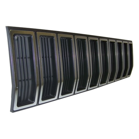 Crown Automotive 55000153 CAS55000153 CHEROKEE RADIATOR GRILLE, BLACK/SILVER Fits select: 1984-1987 JEEP CHEROKEE, 1986-1987 JEEP COMANCHE