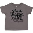 thumbnail image 3 of Inktastic Florida is My Happy Place with Palm Trees Boys or Girls Toddler T-Shirt, 3 of 5