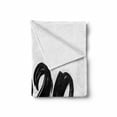 thumbnail image 2 of New Year Soft Flannel Fleece Throw Blanket, Monochromatic Illustration of Handwritten 2020 Brush Paint Style Print, Cozy Plush for Indoor and Outdoor Use, 50" x 60", Charcoal Grey White, by Ambesonne, 2 of 6