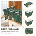 thumbnail image 2 of Yayeee Collapsible Cube Storage Bin with Lid Fabric Closet Decorative Basket with Handles, Tiger and Peacock Pattern, 2 of 7