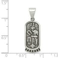 thumbnail image 3 of Auriga 925 Sterling Silver Antiqued Good Luck Icon Pendant for Women, 3 of 6
