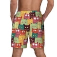 thumbnail image 4 of Haiem Cute Cartoon Cat Mens Swim Trunks with Compression Liner 2 in 1 Swimming Shorts Stretch Swimwear Quick Dry,Board Shorts-XX-Large, 4 of 9