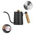 thumbnail image 3 of Cafetera De 600Ml, Recipiente De Café Exquisito, Hervidor De Café Simple, Cafetera De Acero Inoxidable Con Mango De Madera Para Café De Oficina En Casa matsuzay HA016158-00, 3 of 7