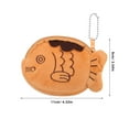 thumbnail image 2 of SEWACC 3Pcs Pouch Bag Money Pouch Brown Velvet Coin Holder Choice Friends, 2 of 8