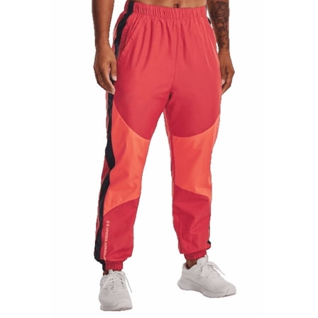 Under Armour Womens UA Rush Woven Joggers, Red, XL