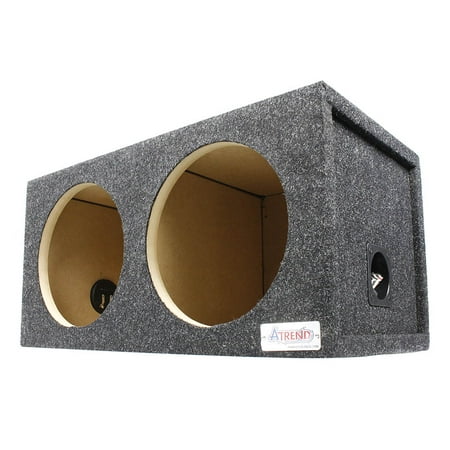 10 Dual Square Design Compact Sealed Subwoofer Enclosure Precision CNC-Cut Premium MDF Construction. Proudly USA Made.