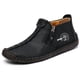 thumbnail image 1 of Botas Martin para hombre, botas de otoño e invierno de gran tamaño con cremallera para hombre, botas de trabajo informales para exteriores cosidas a mano, 1 of 5