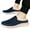 Dark Blue, variant on Slip on Mules Clogs for Men Comfort Knit Walking Shoes Sneakers Closed Toe Slippers Gray 11