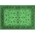 thumbnail image 1 of Ahgly Company Indoor Rectangle Oriental Emerald Green Traditional Area Rugs, 2' x 3', 1 of 4