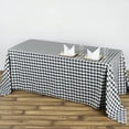 thumbnail image 3 of Balsa Circle Black White Patriotic Veterans Day 90" x 132" Rectangular Tablecloth Gingham Checkered Polyester Washable 4th of July Linen, 3 of 4