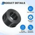 thumbnail image 4 of Uxcell 4pack Set-Screw Collars 6mm Bore, 1045 Steel Shaft Collars, 12mm OD, 6mm Width Axle Collar Clamp for Linear Rod Shaft Guide, 4 of 6