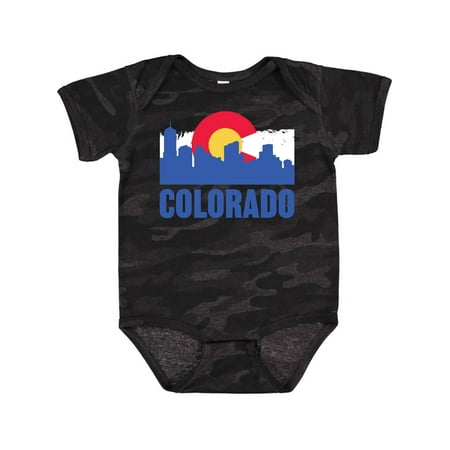 

Inktastic Colorado Flag and Skyline Gift Baby Boy or Baby Girl Bodysuit