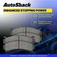 thumbnail image 6 of AutoShack Front and Rear Ceramic Brake Pads Set 8pcs Replacement for 2001-2012 Mitsubishi Galant Eclipse 2001-2005 Chrysler Sebring 2001-2005 Dodge Stratus 2.4L 3.0L 3.8L V6 FWD SCD866-383, 6 of 6