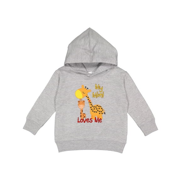 Inktastic My Mimi Loves Me Giraffe Toddler Hoodie