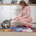 thumbnail image 3 of Colorful Pioneer Flower Patchwork Kitchen Rugs Sets Of 2,Anti Fatigue Kitchen Mat Rugs Non Slip Washable,Decorative Kitchen Floor Mats for Kitchen,Sink,Laundry,17"x30"+17"x47", 3 of 7