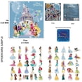Princess Sticker Rhinestones Disney Princess Original 50pcs Stickers Pack Cinderella Rapunzel ...