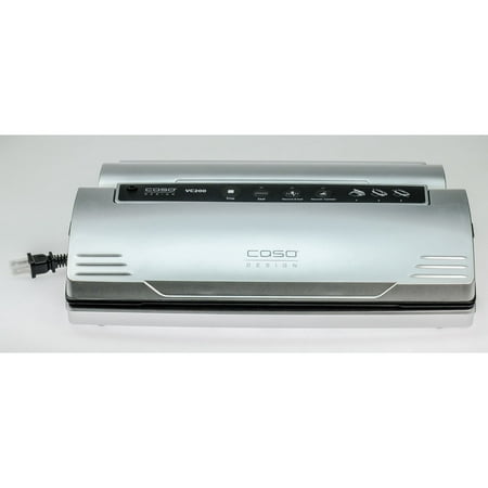 Caso Design VC 200 Food Vacuum Sealer with integrated Fold-Out Cutter and Roll