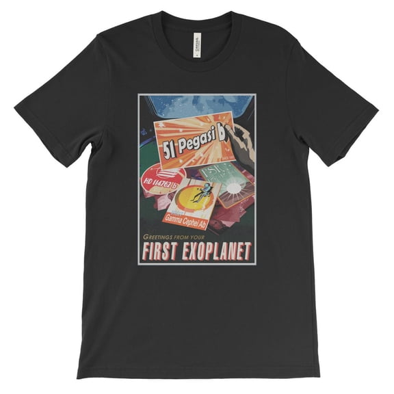 Mighty Circus Peg 51 T-Shirt from NASA's Visions of the Future - Black, Large