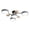 gray, variant on Lypsnake Nordic 4-Head LED Ceiling Light, Green Semi-Flush Mount Fixture with Wood Grain Accents & Black Metal Arms, Modern Dimmable Lighting for Living Rooms Bedrooms & Dining Areas