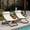 Black, variant on MODERNLUXE Outdoor Folding Chair Set of 2, Rattan-Wrapped Patio Chair with Adjustable Backrest, Thick Cushion & Detachable Headrest, Chaise Pool Chairs for Poolside, Beach, Backyard,Decck & Camping
