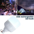 thumbnail image 3 of Bombilla De Luz De Emergencia De 80 W Con Batería De 1200 Mah Bombillas Led Recargables Usb 3 Brillo Regulable Enganche Luz De Camping Bombilla De Luz Usb Portátil Para Interiores Y Exteriores Muyoka Hogar, 3 of 7