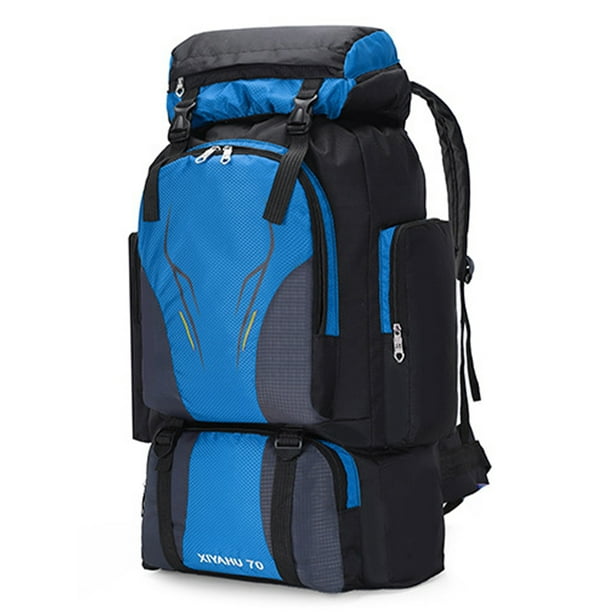Sexy Dance Boys Hiking Backpack 70L Daypack Large Capacity Zipper Travel Backpacks Multi Pockets Women Waterproof Multipurpose Men Sky Blue