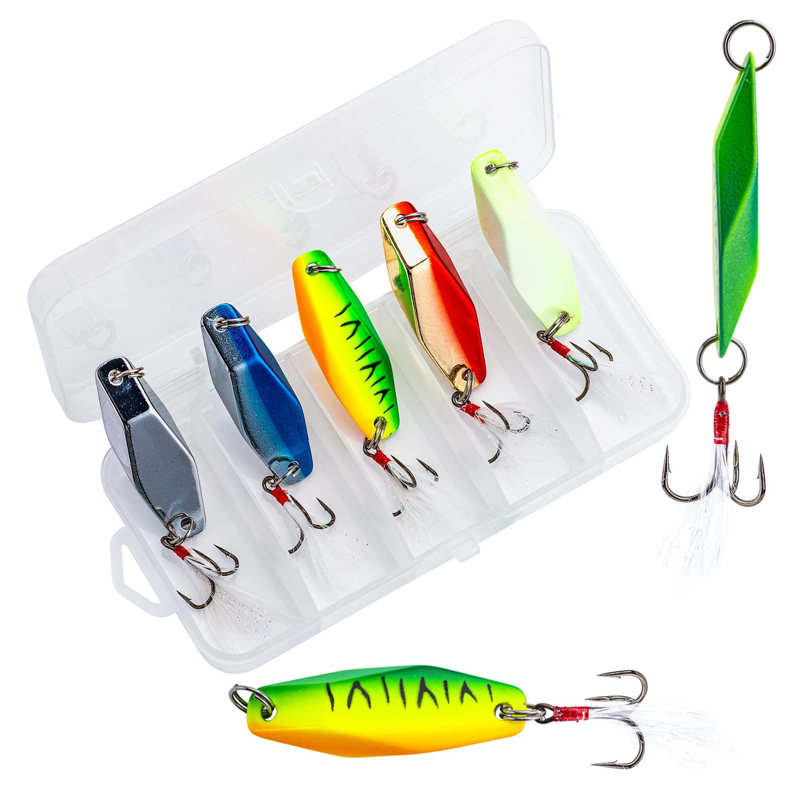 Goture Fishing Spoons Lures,Metal Spoon Trout Lures,Long Distance