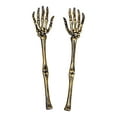 thumbnail image 2 of D-GROEE 2Pcs Realistic Looking Skeleton Arm Stakes Plastic Skeleton Hands for Halloween Props Decorations, 2 of 7