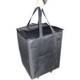 thumbnail image 2 of dbest products Bigger Smart Cart, Black Collapsible Rolling Utility Cart Basket Grocery Shopping Teacher Hobby Craft Art, 2 of 2