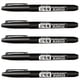 thumbnail image 2 of Marcador Permanente StandingBlack 5 Pzas VentDepot Negro Punta Redonda Mediana MXSDB-005, 2 of 2