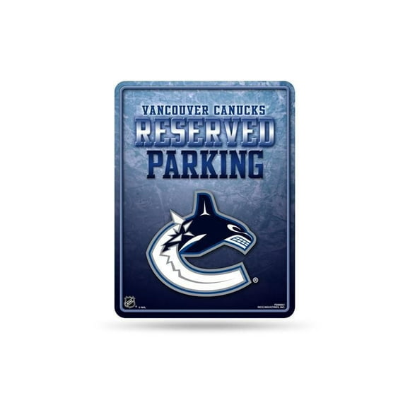 Panneau de stationnement des Canucks de Vancouver de la LNH