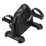 Indoor Mini Pedal Exerciser Cycle Exercise Bike Workout Fitness W LCD Display Adjustable Cycling Exerciser