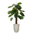 thumbnail image 1 of Vintage Home Artificial Faux Real Touch 4.67 Feet Tall Real Touch Greenery With Fiberstone Planter, 1 of 5