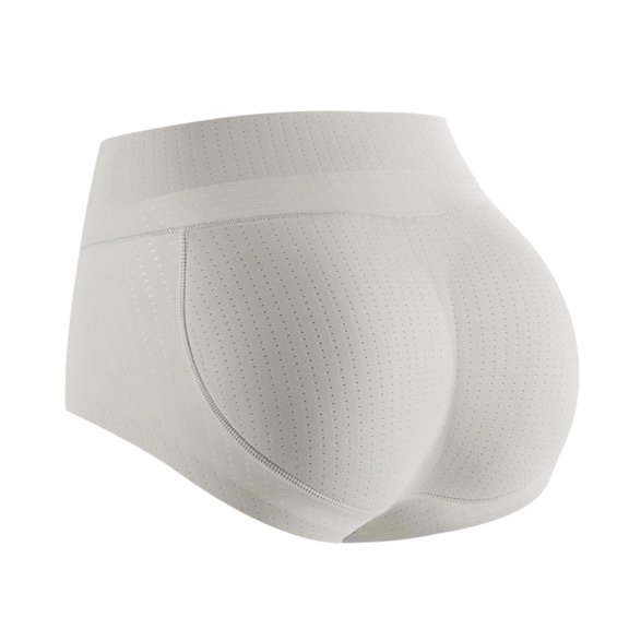 Women's Middle Waist Padded Butt Lifting Shapewear False Buttock Body Shaper Panties Breathable Mesh Underwear Briefs