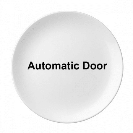 

Automatic聽Door Black Symbol Pattern Plate Decorative Porcelain Salver Tableware Dinner Dish