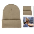 thumbnail image 4 of Gorro de punto cálido de invierno para hombre, gorro acrílico, gorro de diario elástico para exterior e interior, cálido, resistente al - Beige Macarena Gorro Beanie tejido para mujer, 4 of 8