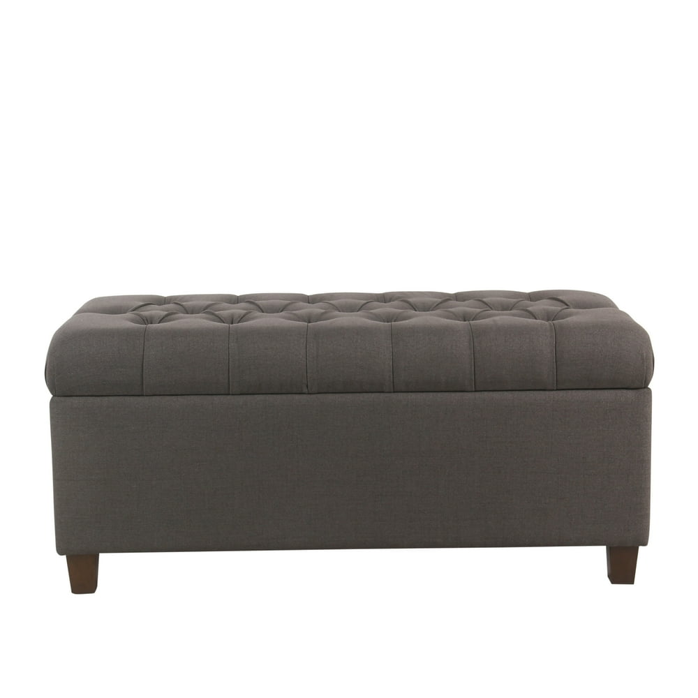 HomePop Ainsley Button Tufted Storage Bench, Multiple Colors - Walmart