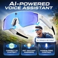 thumbnail image 5 of AAI Smart Glasses with Camera, 4K HD Video Recording Sunglasses with Camera, with UV400 Lens. Dual Mic Noise Canceling, EIS Stabilization, IP54 for Cycling Hiking (Orange), 5 of 7