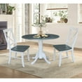 thumbnail image 6 of 42" Drop Leaf Wood Table with 2 X-back Chairs in White/Heather Gray, 6 of 9